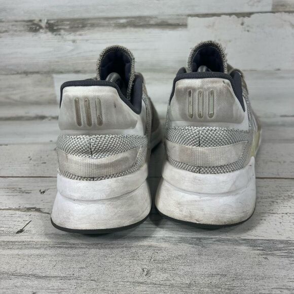 Adidas Womens Lace-Up Athlete Running Shoes White Size 9.5 - Picture 3 of 8